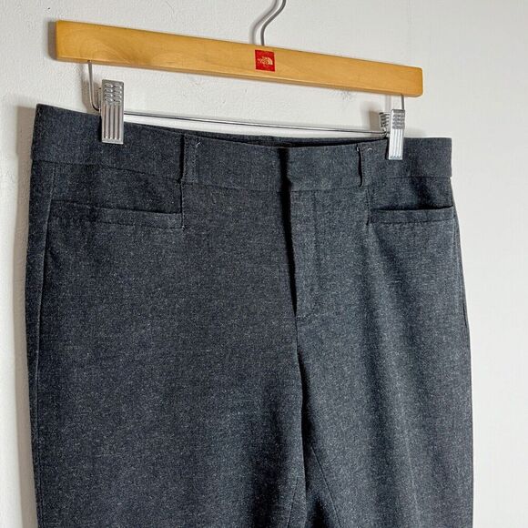 Banana Republic Women's Brushed Sloan Trouser Pants Size 4 Gray Skinny Slim Leg - Picture 4 of 9